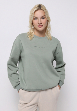 Hanorace - COLIN'S Bluza Haki Regular Femei