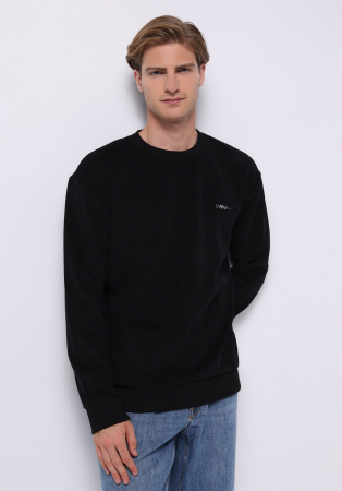 IMBRACAMINTE - COLIN'S Bluza Neagra Comfort Barbati