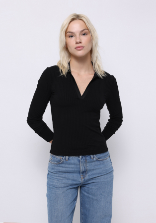 Hanorace - COLIN'S Bluza Neagra  Femei
