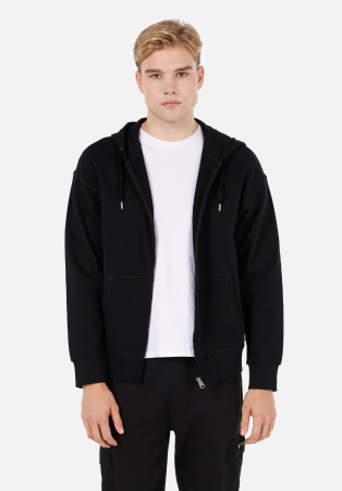 BARBATI - COLIN'S Bluza Neagra Oversize Barbati