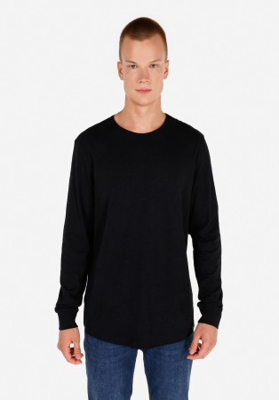 Hanorace - COLIN'S Bluza Neagra Regular Barbati