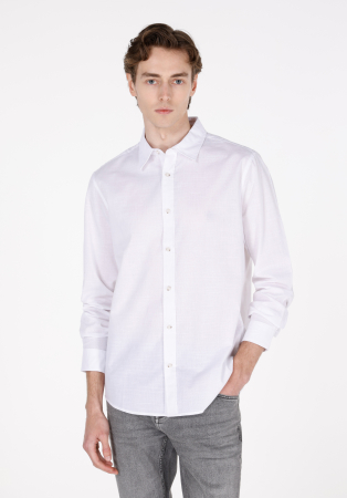 Camasi - COLIN'S Camasa Alba Regular Barbati