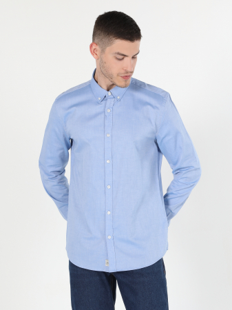 Camasi - COLIN'S Camasa Blue  Slim Barbati