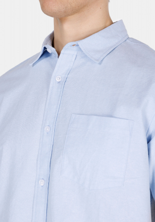 COLIN'S Мужская Рубашка С Коротким Рукавом Синяя Regular [3]