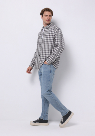 COLIN'S Camasa Gri Deschis Boxy Barbati [2]