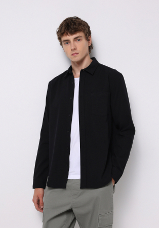 BARBATI - COLIN'S Camasa Neagra Slim Barbati