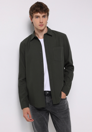 BARBATI - COLIN'S Camasa Neagra Slim Barbati