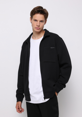 BARBATI - COLIN'S Cardigan Negru Regular Barbati