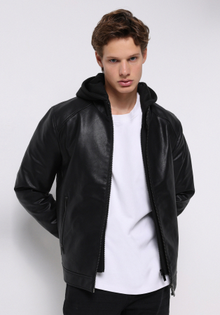 COLIN'S Geaca Neagra Slim Barbati [1]