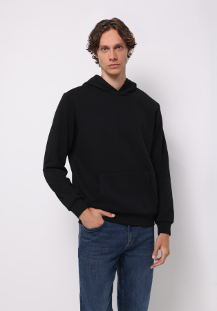 BARBATI - COLIN'S Hanorac Negru Regular Barbati