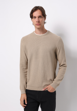 Pulovere si Cardigane - COLIN'S Pulover Bej Regular Barbati