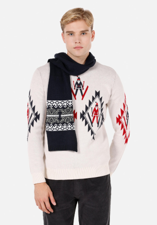 BARBATI - COLIN'S Pulover Crem Regular Barbati