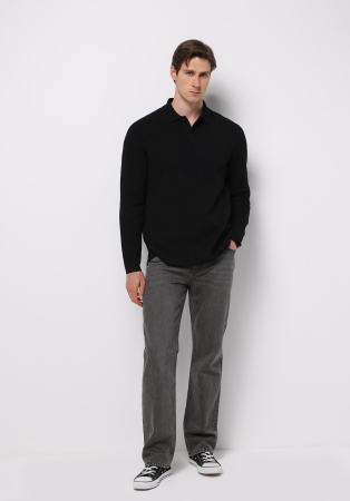 Pulovere si Cardigane - COLIN'S Pulover Negru Regular Barbati