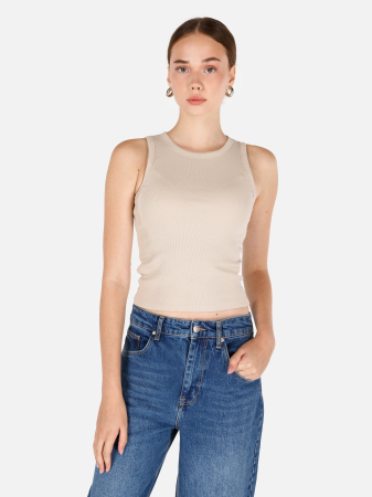 FEMEI - COLIN'S Top Bej Slim Femei
