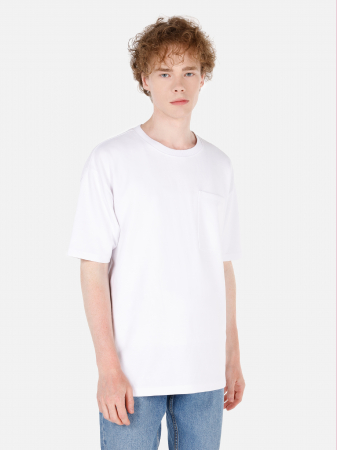 BARBATI - COLIN'S Tricou Alb Comfort Barbati