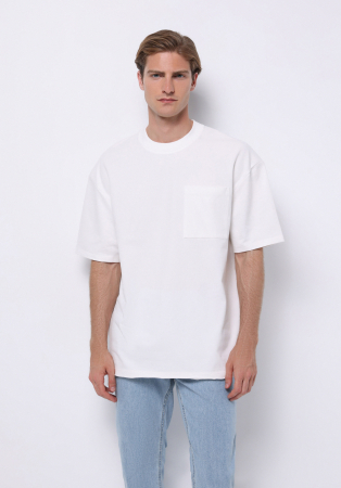 Tricouri si Polo - COLIN'S Tricou Alb  Barbati