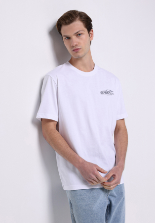 BARBATI - COLIN'S Tricou Alb Comfort Barbati