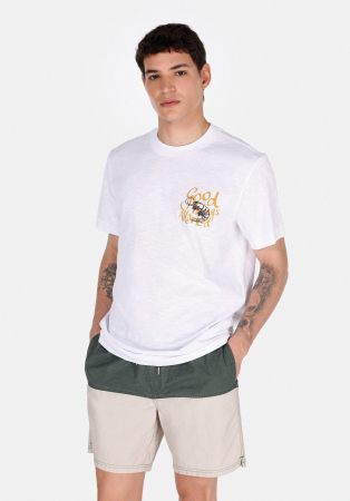 BARBATI - COLIN'S Tricou Alb Regular Barbati