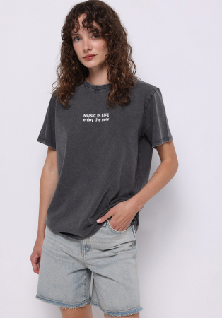 ЖЕНЩИНЫ - COLIN'S Женская Футболка Тёмная Серая Regular