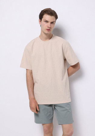 BARBATI - COLIN'S Tricou Bej Comfort Barbati