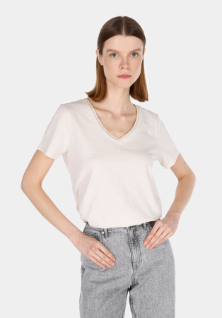 FEMEI - COLIN'S Tricou Bej Regular Femei