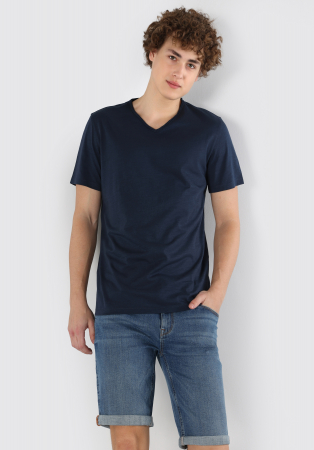 BARBATI - COLIN'S Tricou Navy Regular Barbati