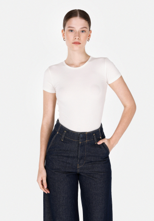FEMEI - COLIN'S Tricou Crem Slim Femei