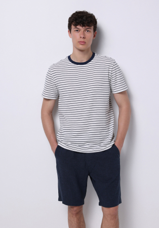 BARBATI - COLIN'S Tricou Albastru Regular Barbati