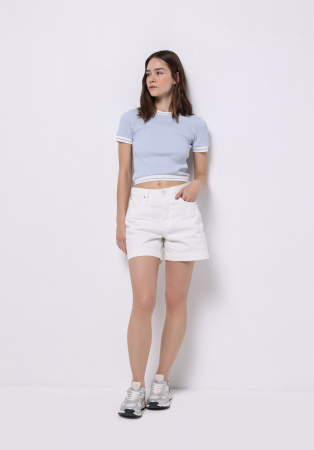 COLIN'S Tricou Albastru Deschis Slim Femei [2]