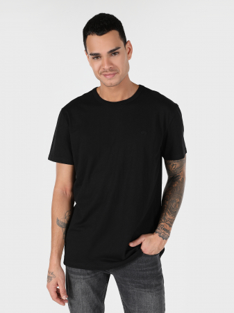 BARBATI - COLIN'S Tricou Negru Comfort Barbati