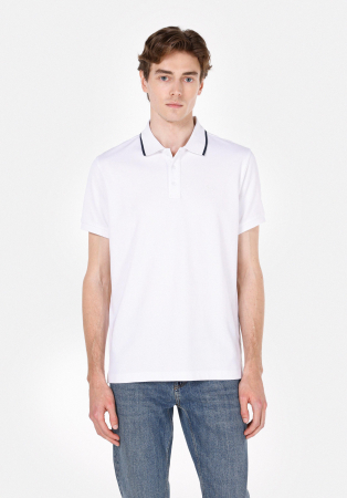 BARBATI - COLIN'S Tricou Polo Alb Regular Barbati