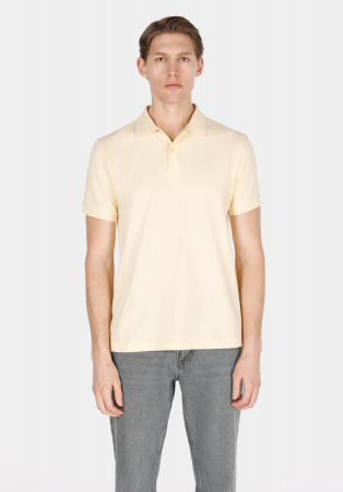 BARBATI - COLIN'S Tricou Polo Galben Regular Barbati