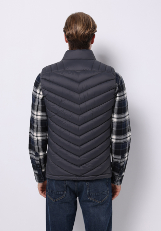 COLIN'S Vesta Gri Inchis Slim Barbati [1]