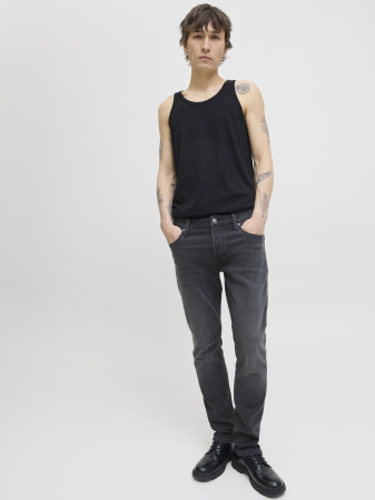 Tapered - Jack Jones Blugi Gri Inchis MIKE Tapered Barbati