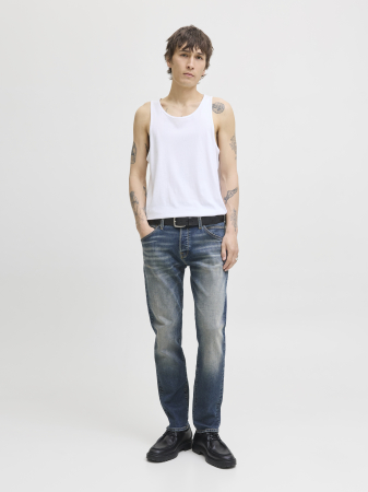 Tapered - Jack Jones Blugi Albastri MIKE Tapered Barbati