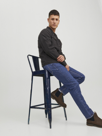 Jack Jones Мужские Джинсы Темно-Синие MIKE Tapered [6]