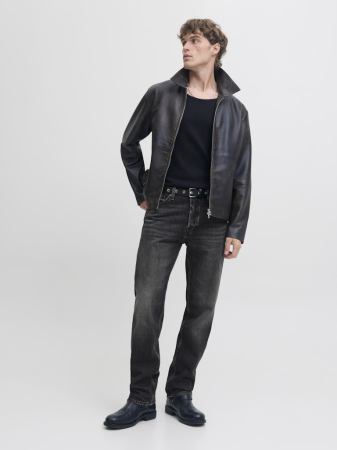 JACK&JONES Blugi Grey Denim Chris Relaxed Barbati [1]