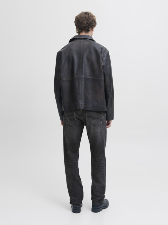 JACK&JONES Blugi Grey Denim Chris Relaxed Barbati [4]
