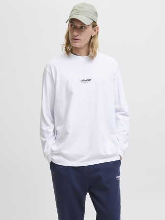 BARBATI - Jack Jones Bluza Alba  Barbati