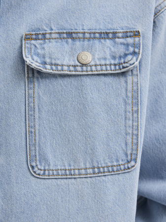 Jack Jones Рубашка Light Blue Denim  [4]