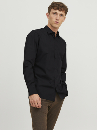 BARBATI - Jack Jones Camasa Neagra  Barbati