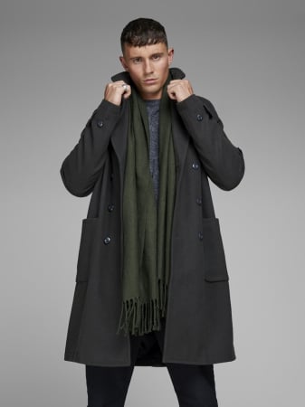 МУЖЧИНЫ - JACK&JONES Мужской Шарф Серый/Зелёный 