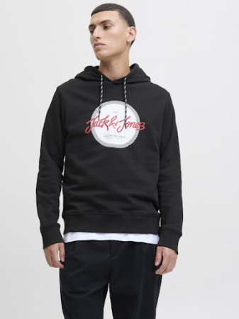 JACK&JONES Мужская Толстовка Чёрная  [1]