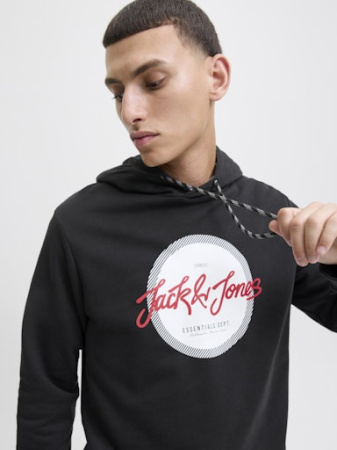 JACK&JONES Мужская Толстовка Чёрная  [2]