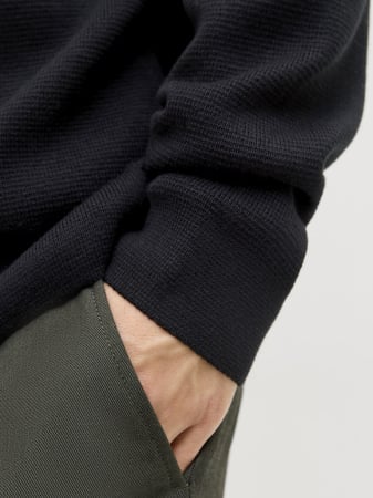 JACK&JONES Мужская Водолазка Чёрная  [5]