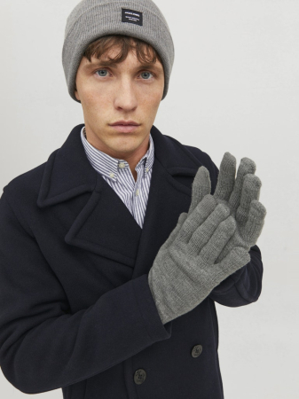 МУЖЧИНЫ - JACK&JONES Мужские Перчатки Серые 