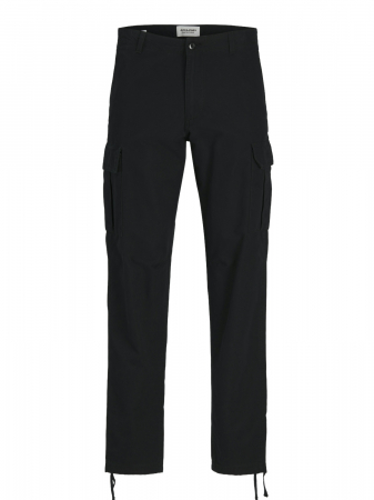 BARBATI - Jack Jones Pantaloni Negri Relaxed Barbati