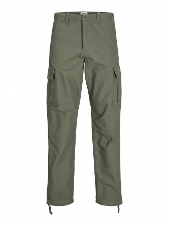 BARBATI - Jack Jones Pantaloni Verde Masliniu Relaxed Barbati