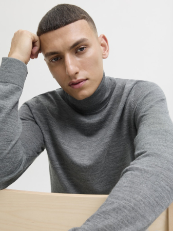 Jack Jones Pulover Gri Inchis  Barbati [1]