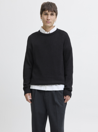 BARBATI - Jack Jones Pulover Negru  Barbati